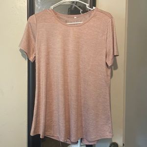 Inactive, size L, workout shirt, yoga, muscle, apricot
